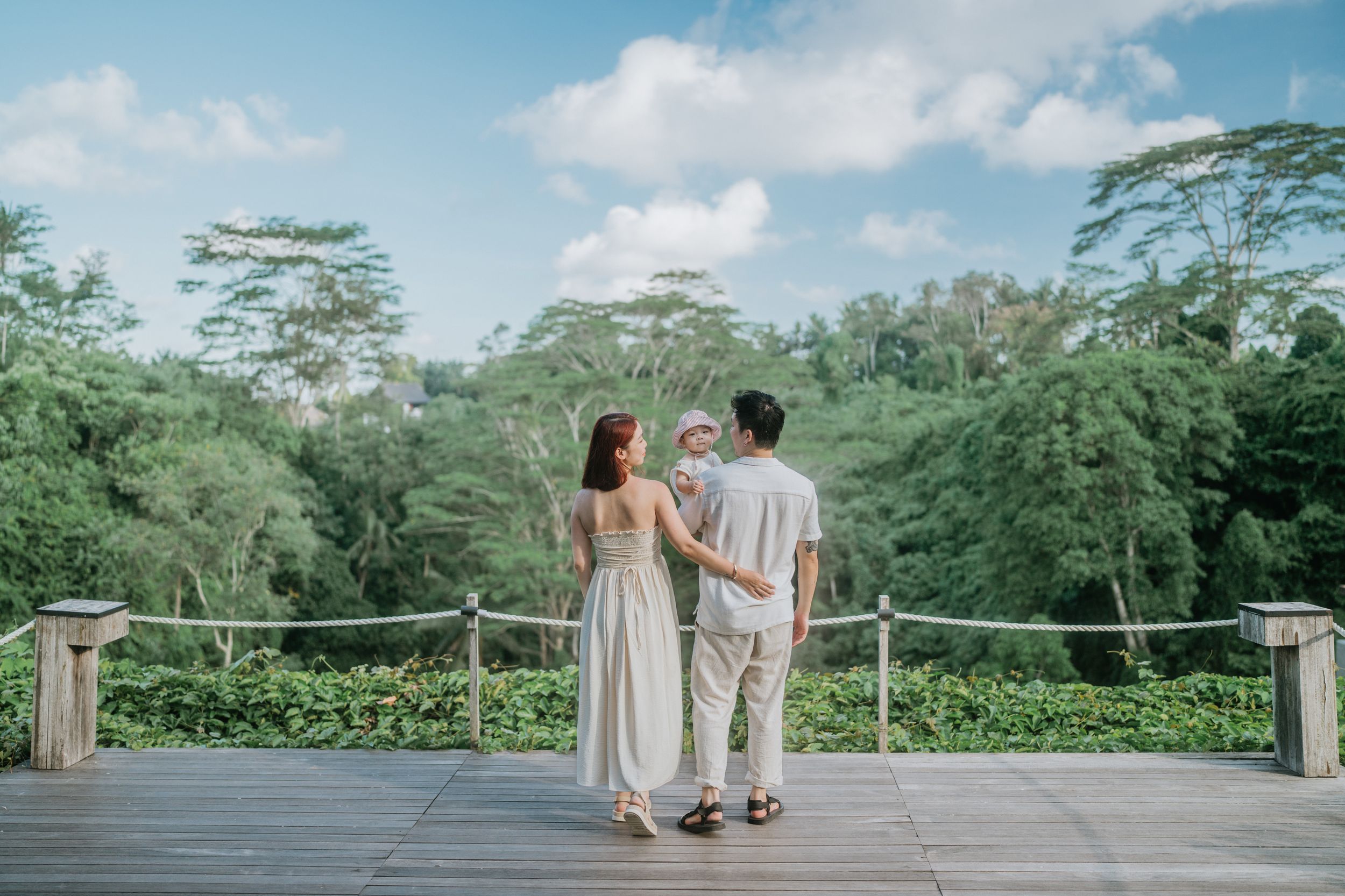Rice field family photoshoot in Bali
