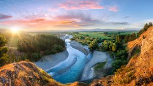 Hurunui river in North Canterbury.