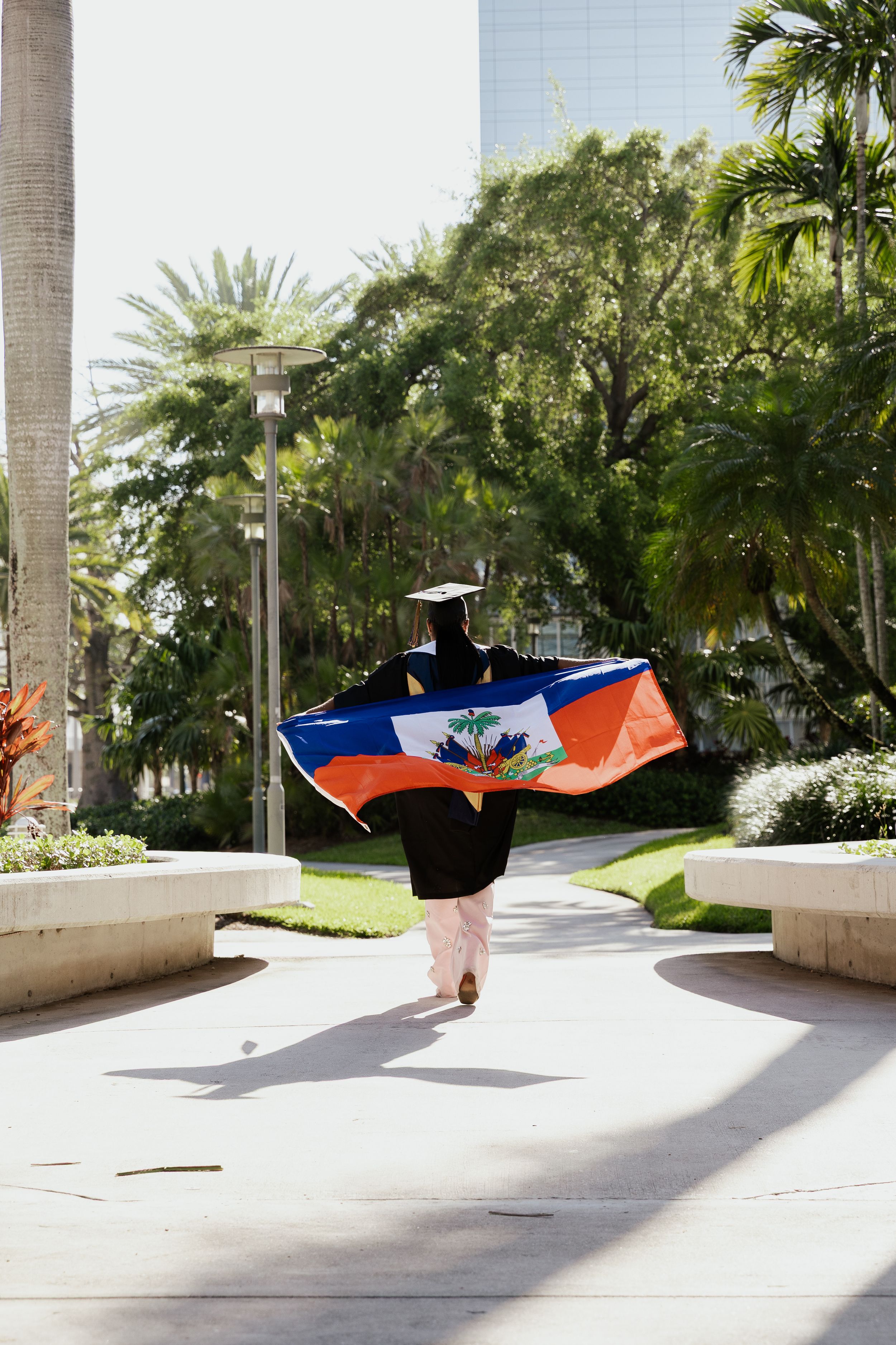 Cinematic FIU graduation portrait captured by Mannyportraits in Miami
