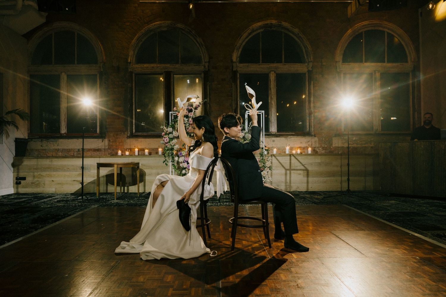 “Industrial-chic wedding inspiration at The Warehouse in Brisbane, photographed by a Brisbane wedding photographer.”