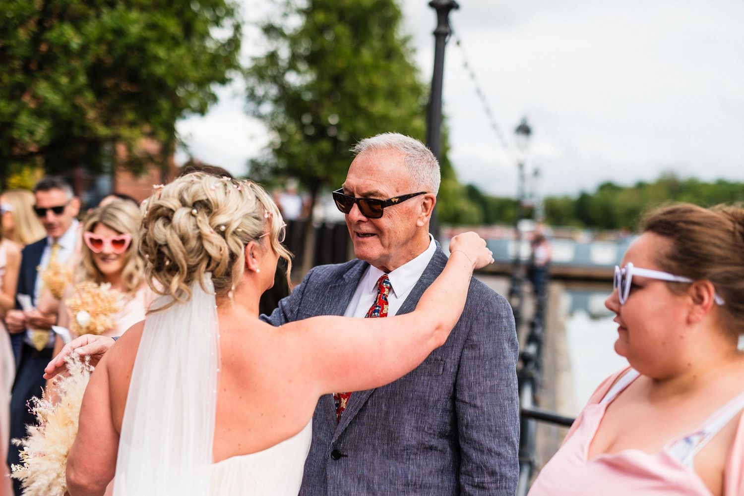 Natural and relaxed budget-friendly wedding photography at The Crows Nest, The Waterfront, Barton Marina