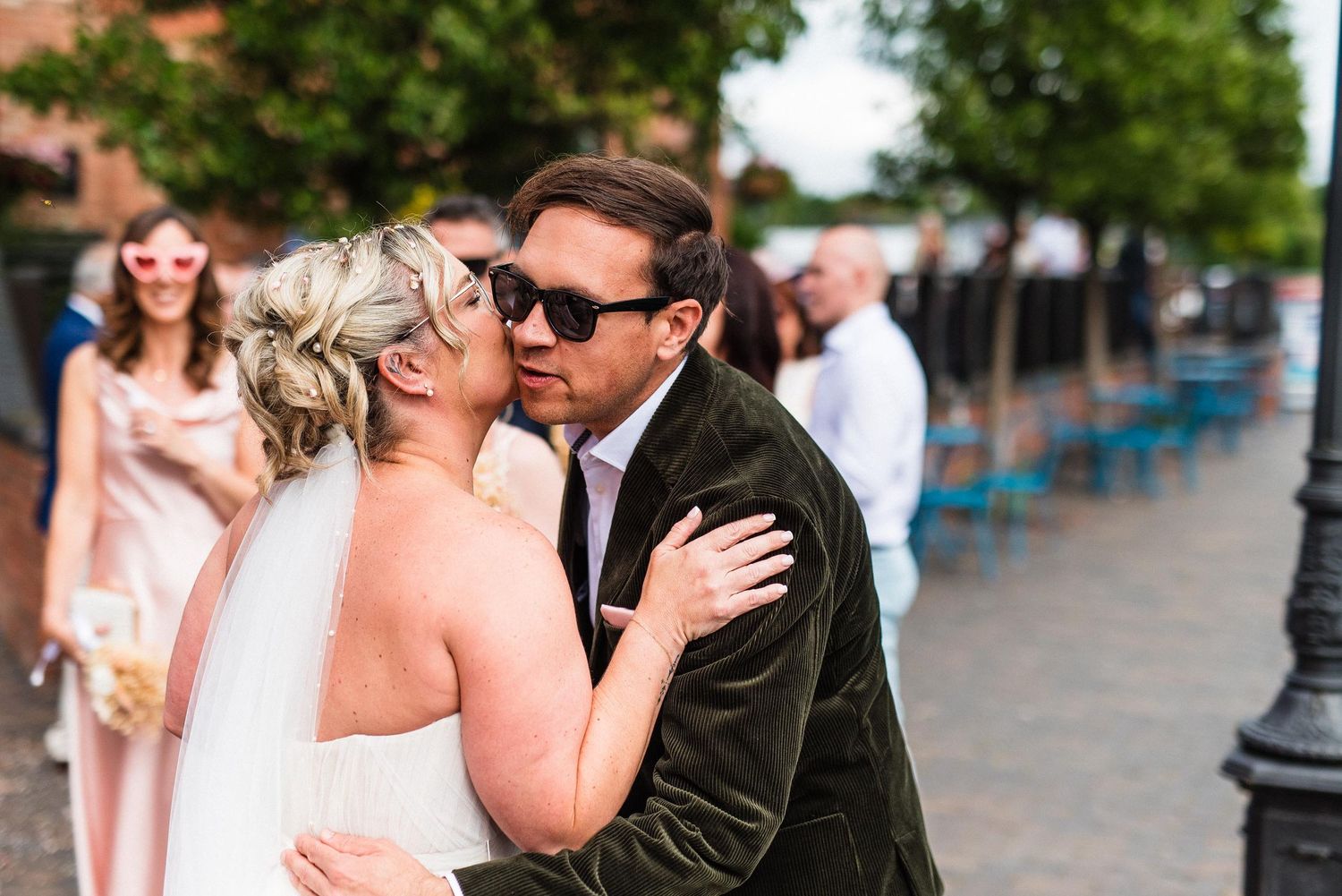 Natural and relaxed budget-friendly wedding photography at The Crows Nest, The Waterfront, Barton Marina