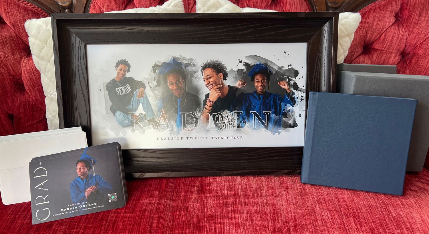 wall art, album, and graduation announcements Lexington, SC portrait studio; best photographer Lexington, SC; high-end