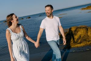 Beach engagement, Green Bay Beach,  Halifax Photographer, Belleville Ontario Photographer, Nova Scotia Engagement, Family Session, Sunset
