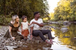 Outdoor Family Session by the creek Etobicoke family photographer
