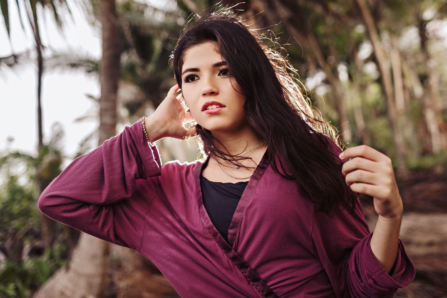 Carolina XV years Portraits in the jungle of the Riviera Maya Mexico