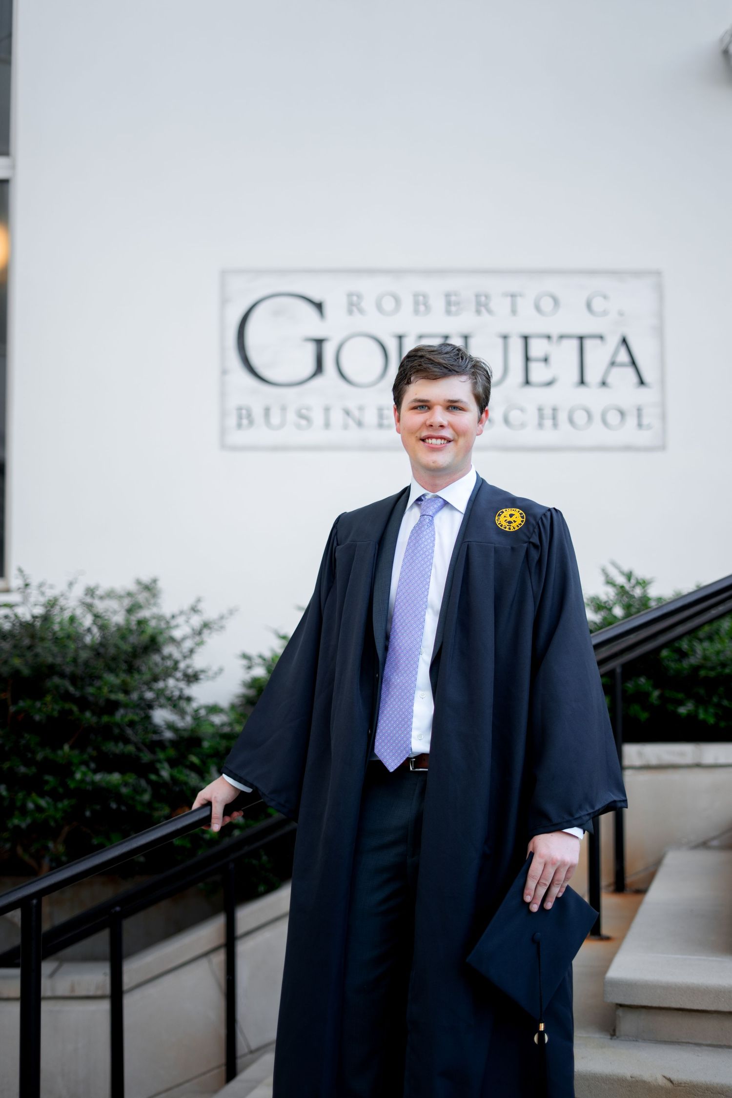 Emory graduation photos at Student Center Steps