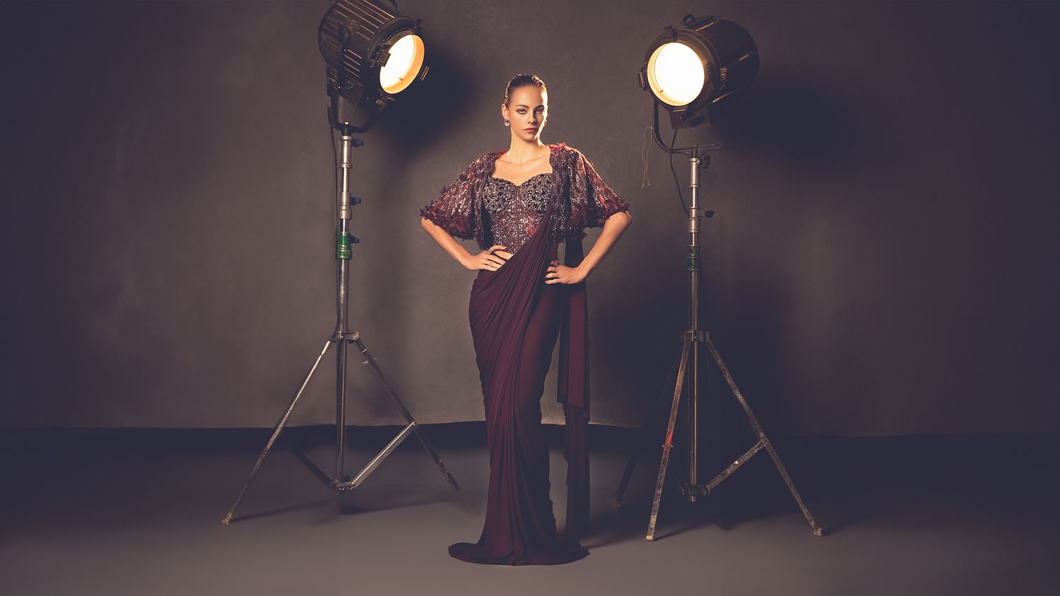Studio fashion photography in Delhi with controlled lighting setup for brand campaign