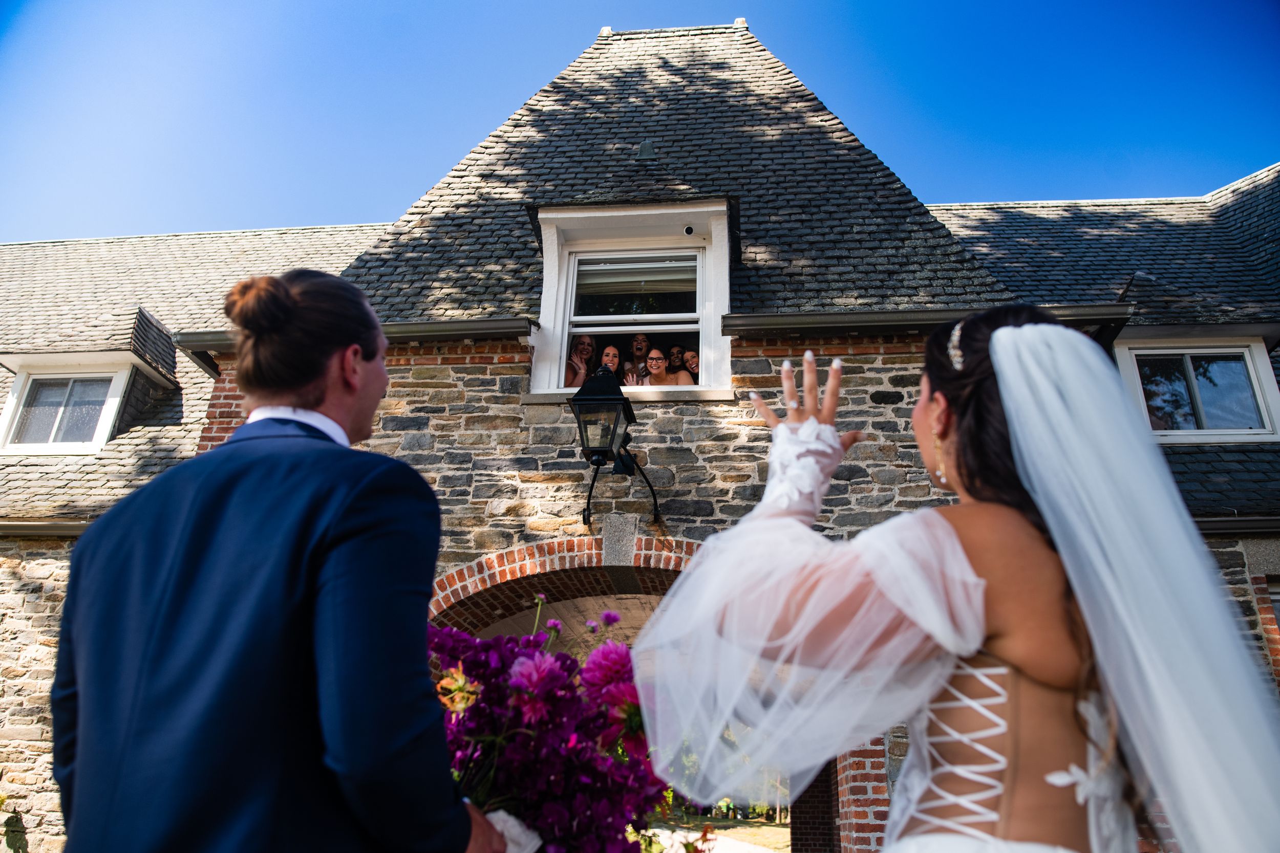 Upscale estate wedding at Shepherd’s Run. Documentary wedding photography capturing authentic, timeless moments in a Rhode Island vineyard.
