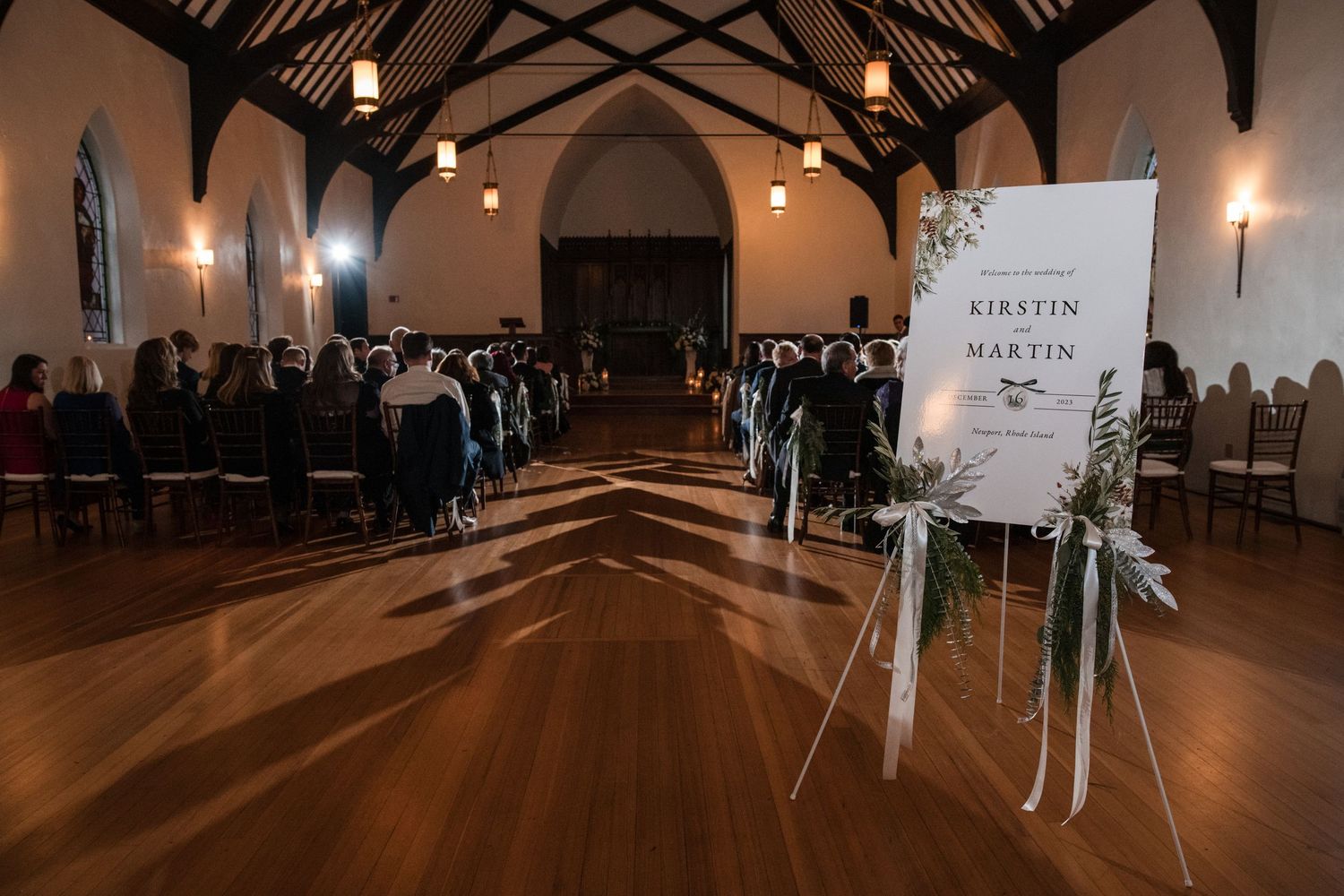 Newport documentary wedding and elopement photographer in Rhode Island Hotel Viking Chapel