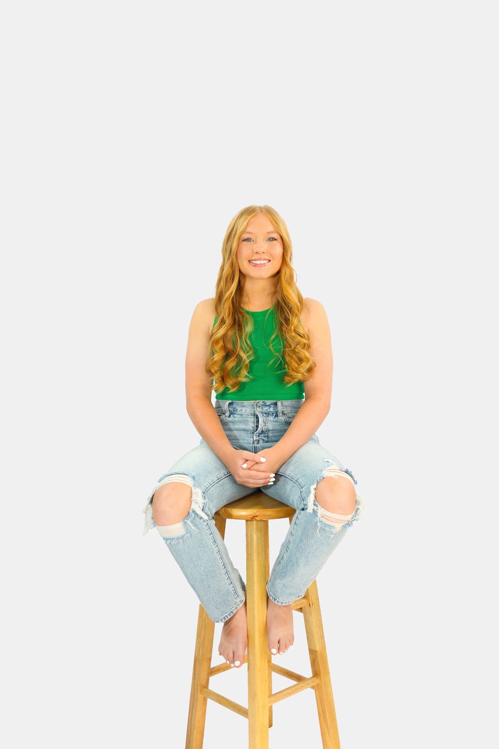senior girl photo stool