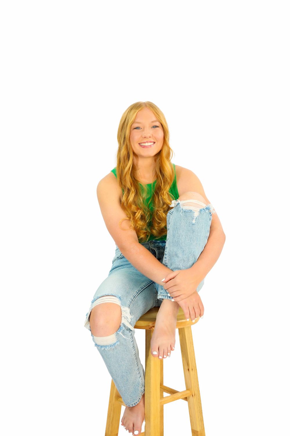 senior girl photo stool