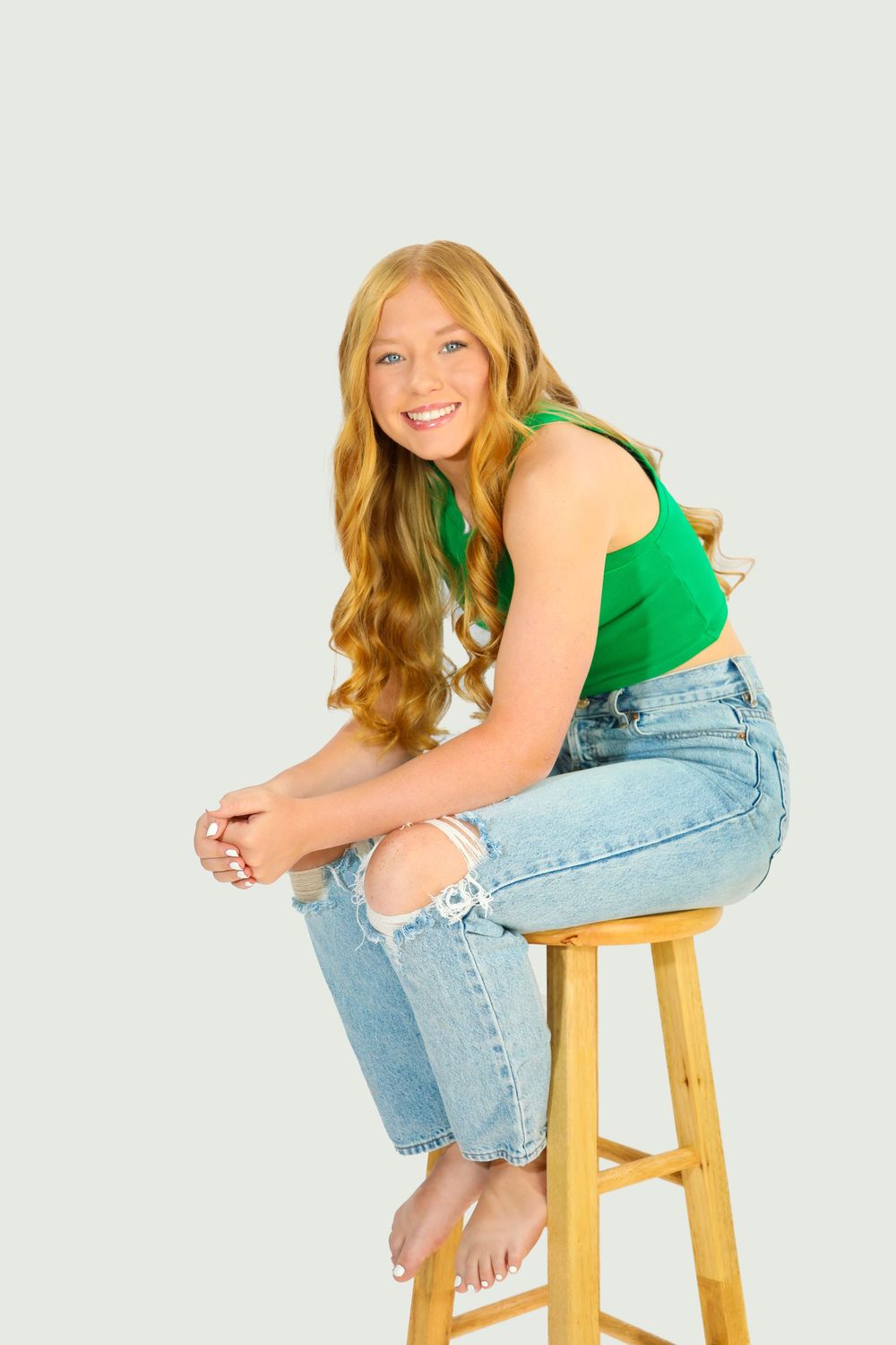 senior girl photo stool