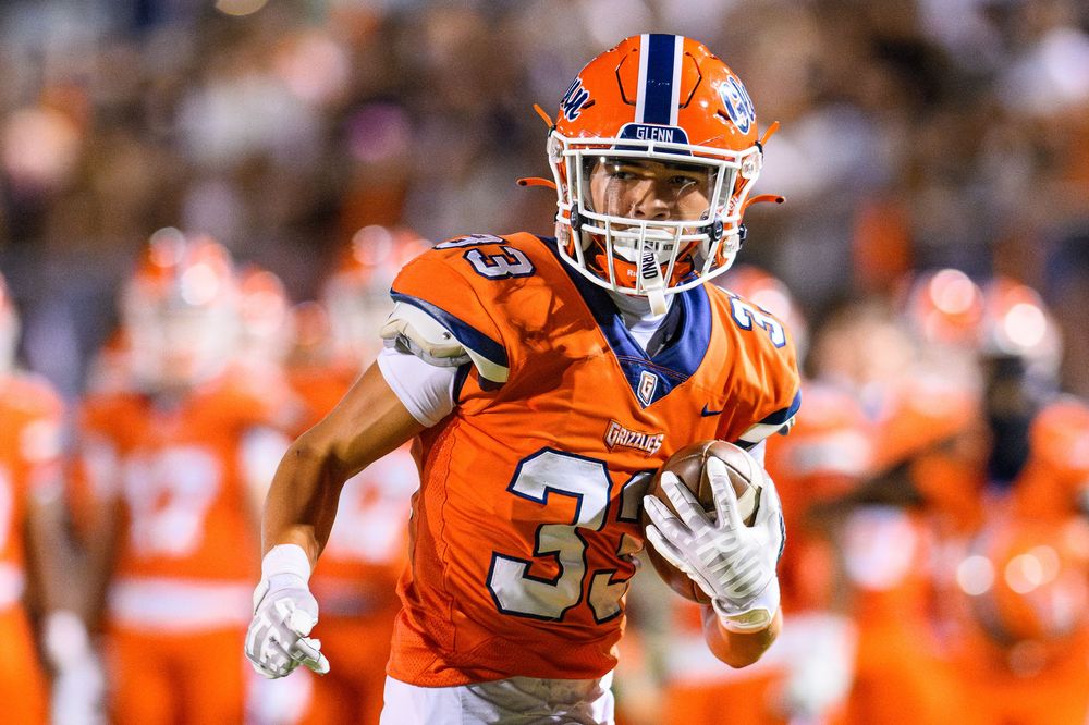 Glenn High School football at Bible Stadium in Leander, Texas