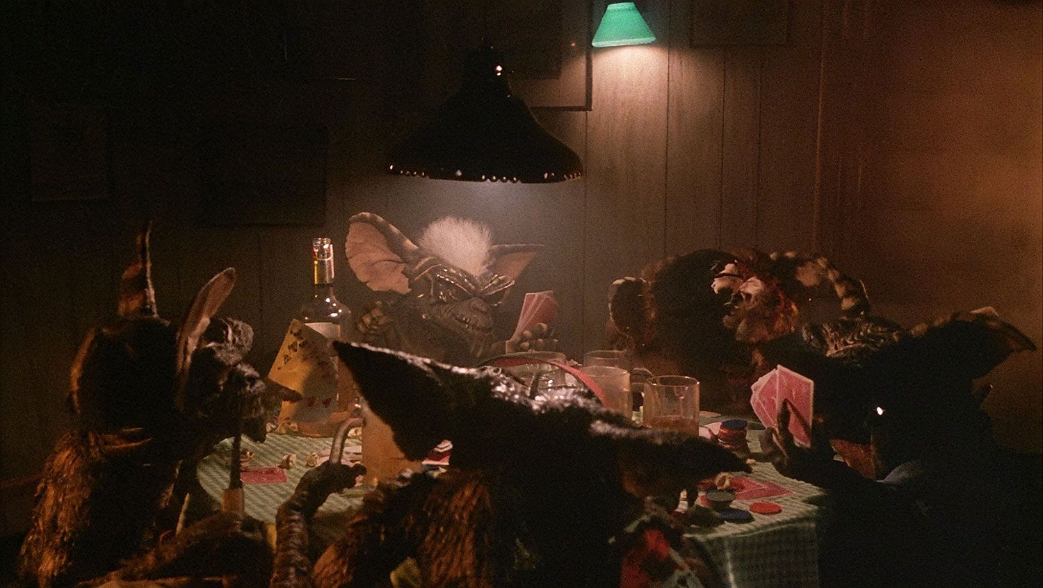 Stripe and Gremlins playing poker