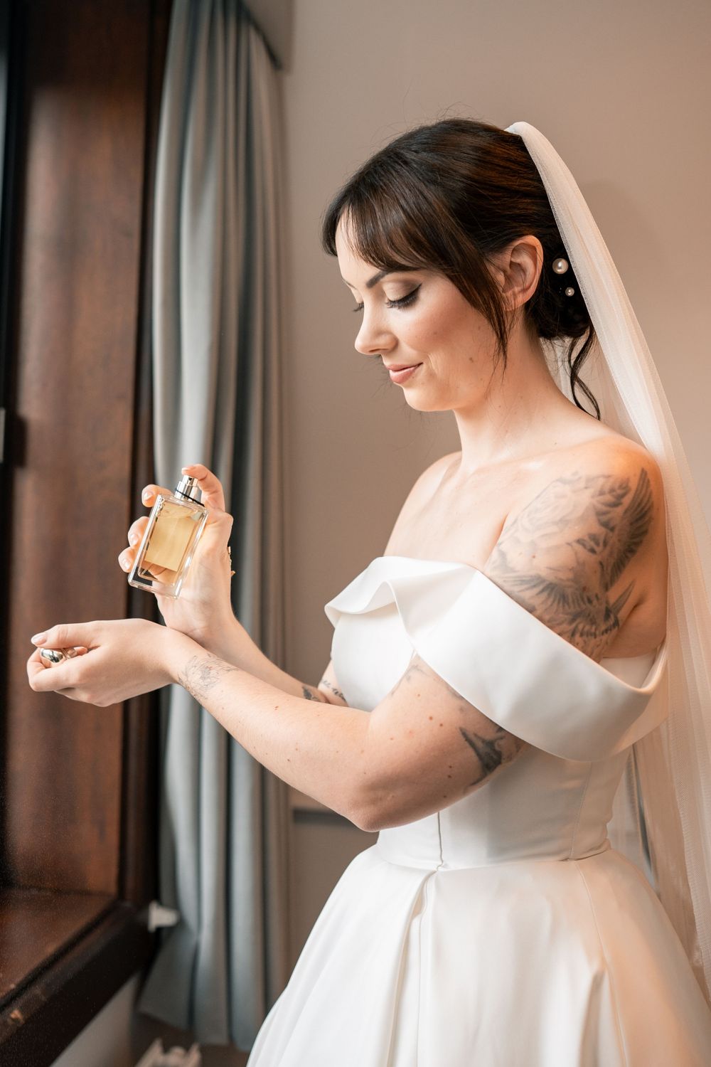 BRIDAL PORTRAITS NORFOLK WEDDING DUNSTON HALL NORWICH