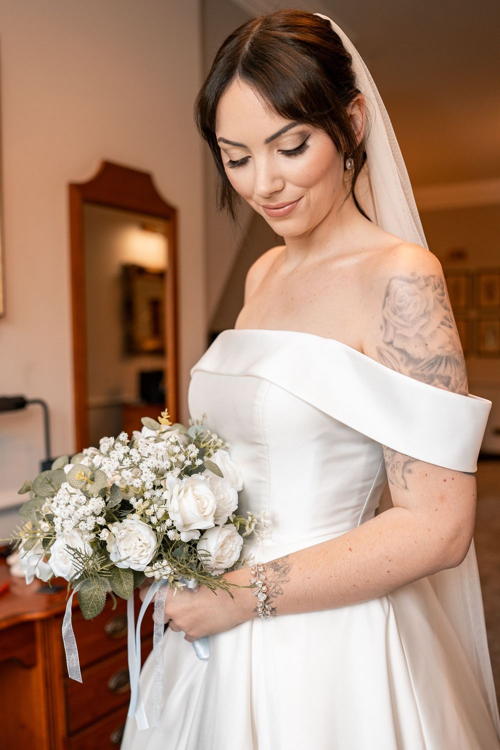 BRIDAL PORTRAITS NORFOLK WEDDING DUNSTON HALL NORWICH