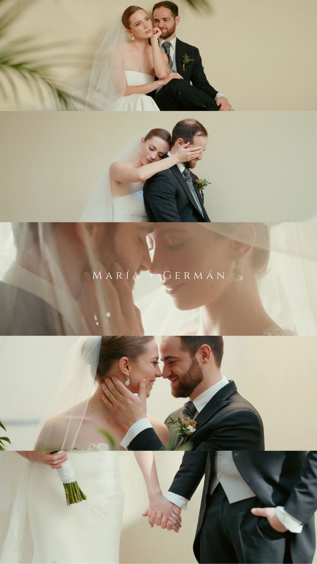 Romantic wedding photography series with soft lighting and intimate moments.