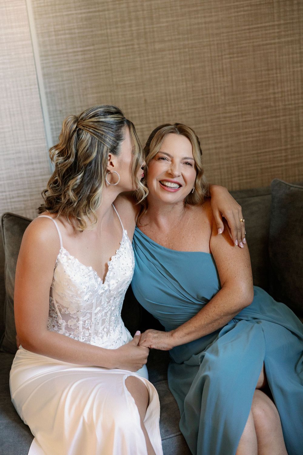 Bride and her mum at the Midland hotel