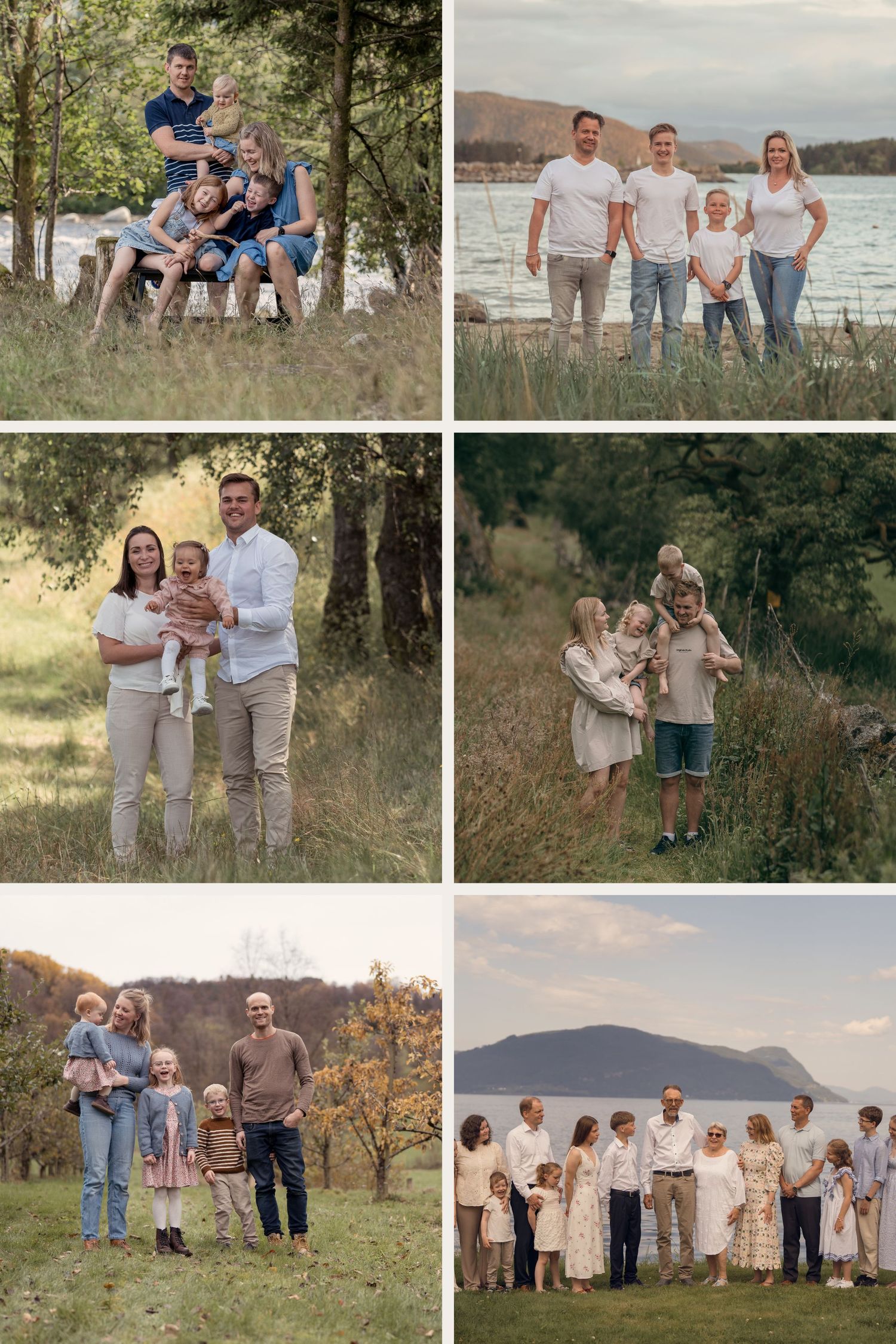 Nydelige familier foreviget i naturen i Strand og Hjelmeland