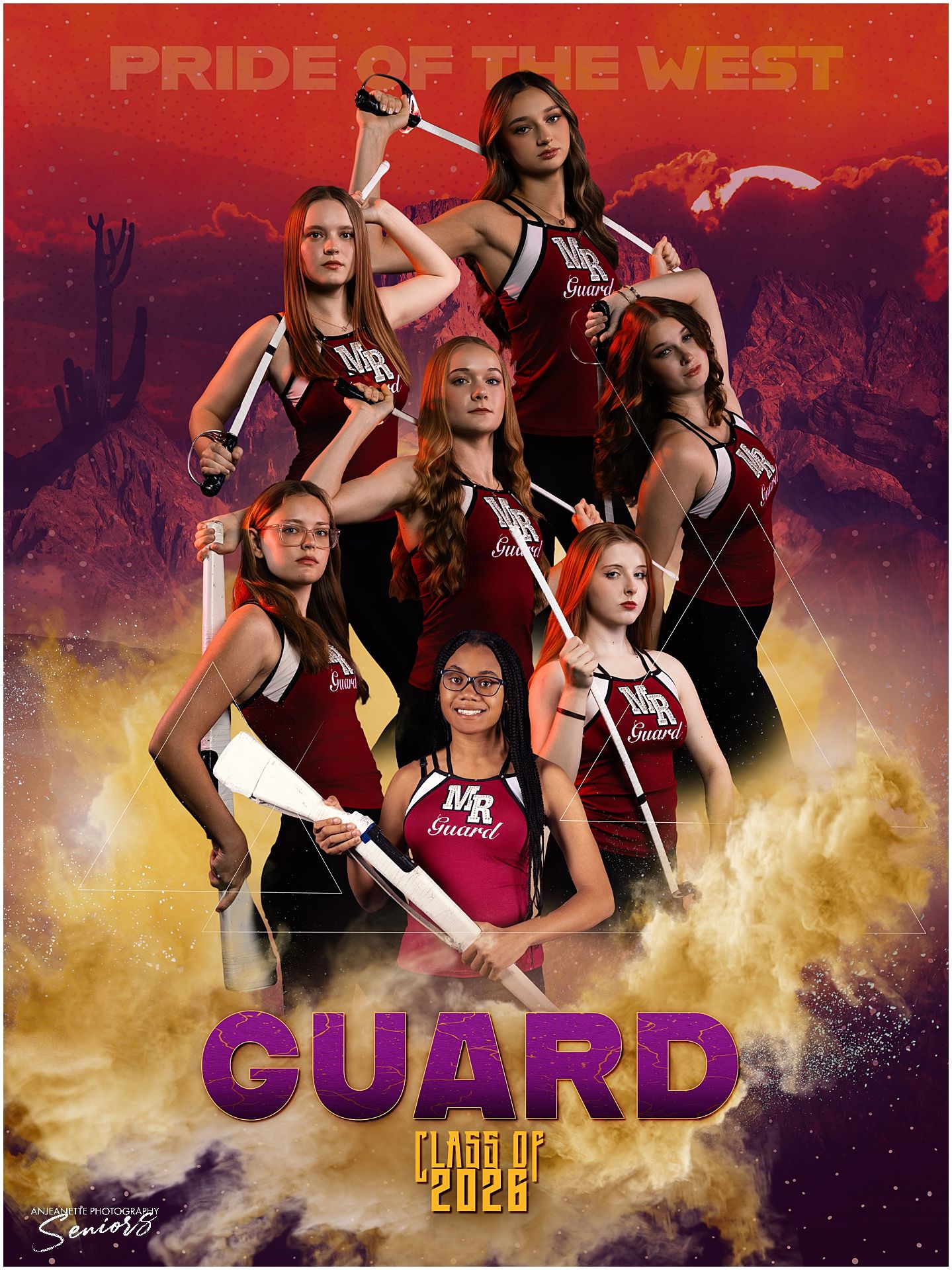 Banners Marching Band top 10 best group photos Pictures Phoenix Anjeanette Photography senior AZMBA WGAZ AZ