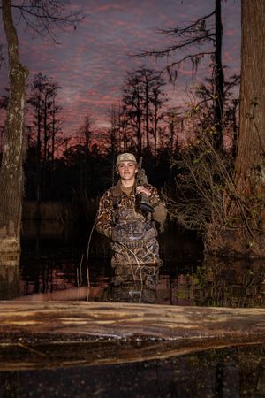 High school senior portrait at sunset in Northeast Florida.