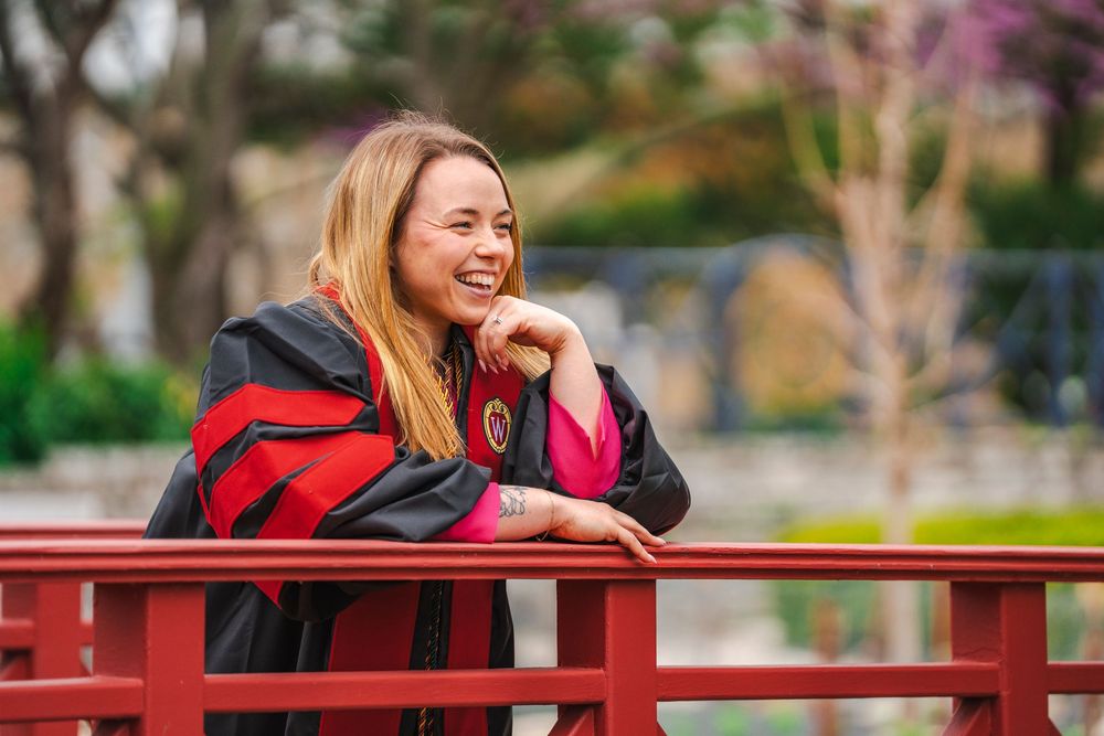 College grad, graduation, celebrate, University, UW, Madison, Wisconsin, Badgers