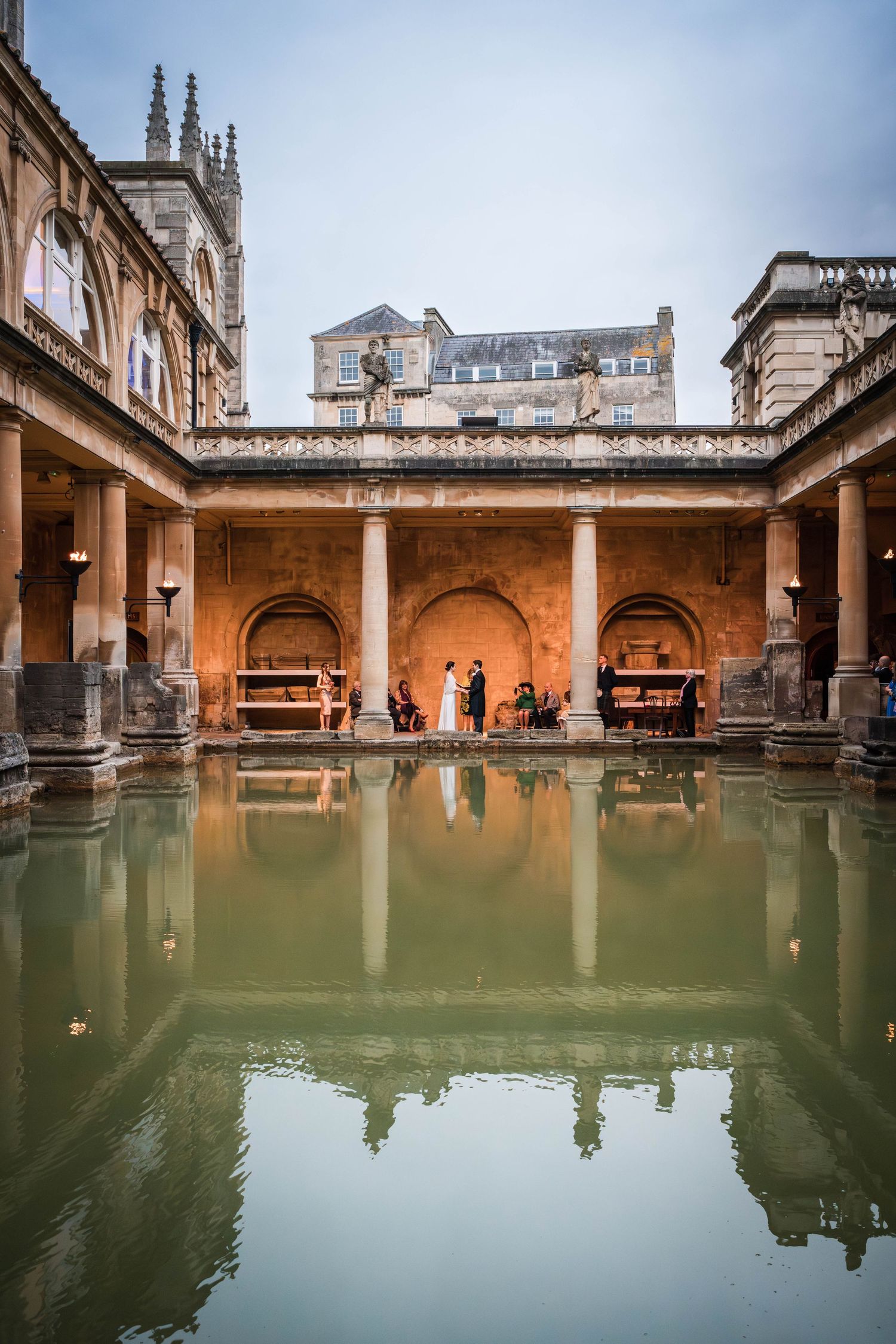 Bath Wedding Photographer Zara Davis Photography Cotswolds Gloucestershire Roman Baths daytime morning ceremomy