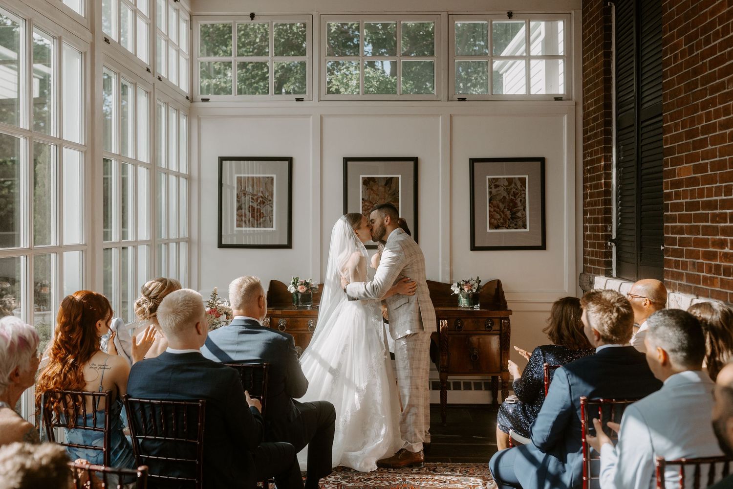 An intimate wedding - candidly photographed by Cassie Cetlin - at Langdon Hall.