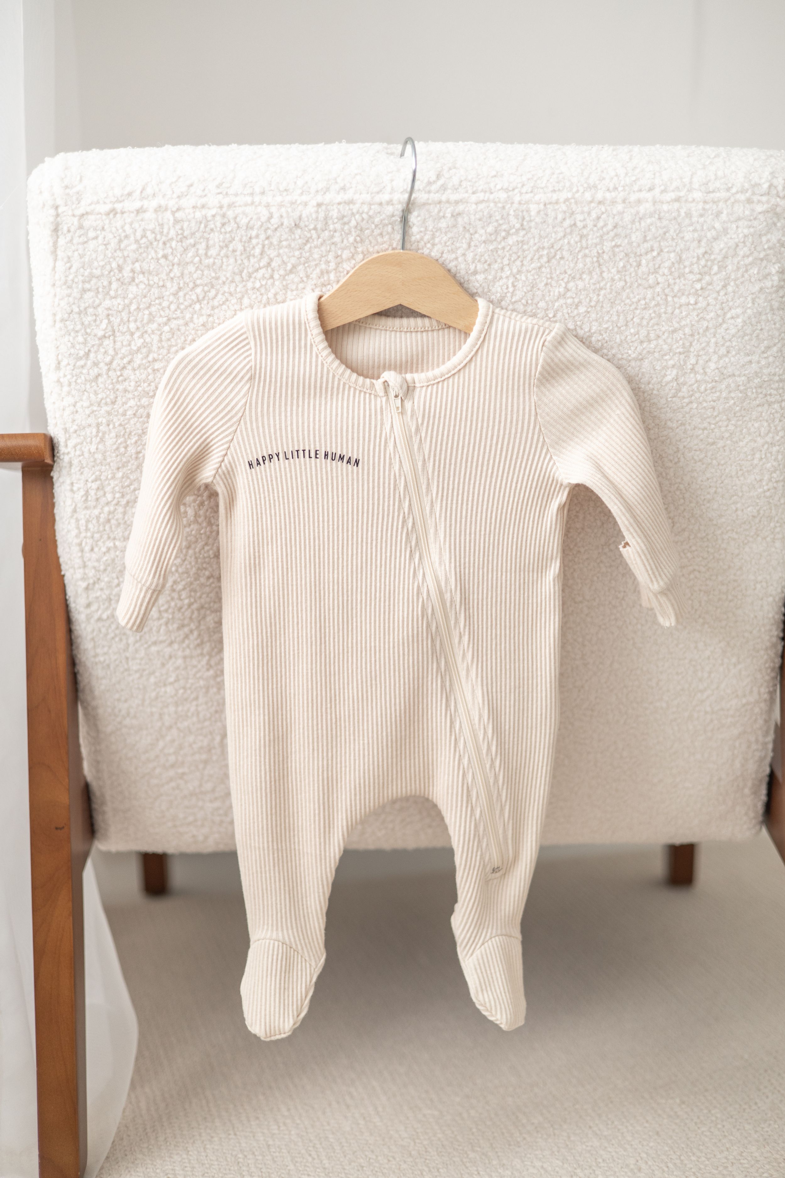 All in one neutral newborn outfit Nottingham baby photography studio clothing