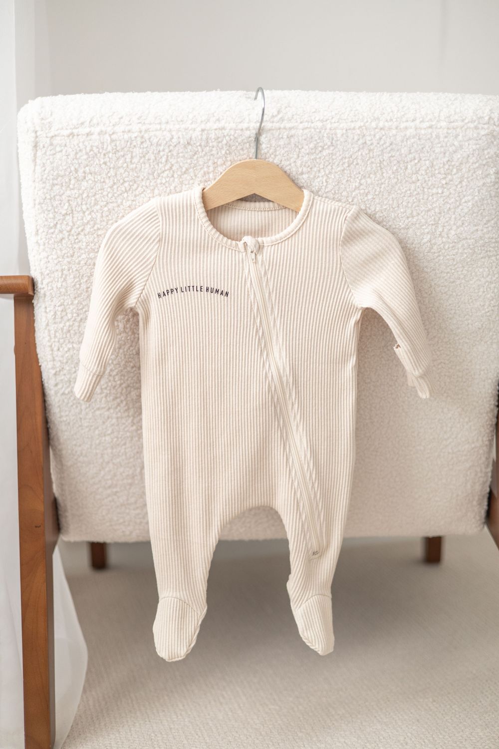 All in one neutral newborn outfit Nottingham baby photography studio clothing