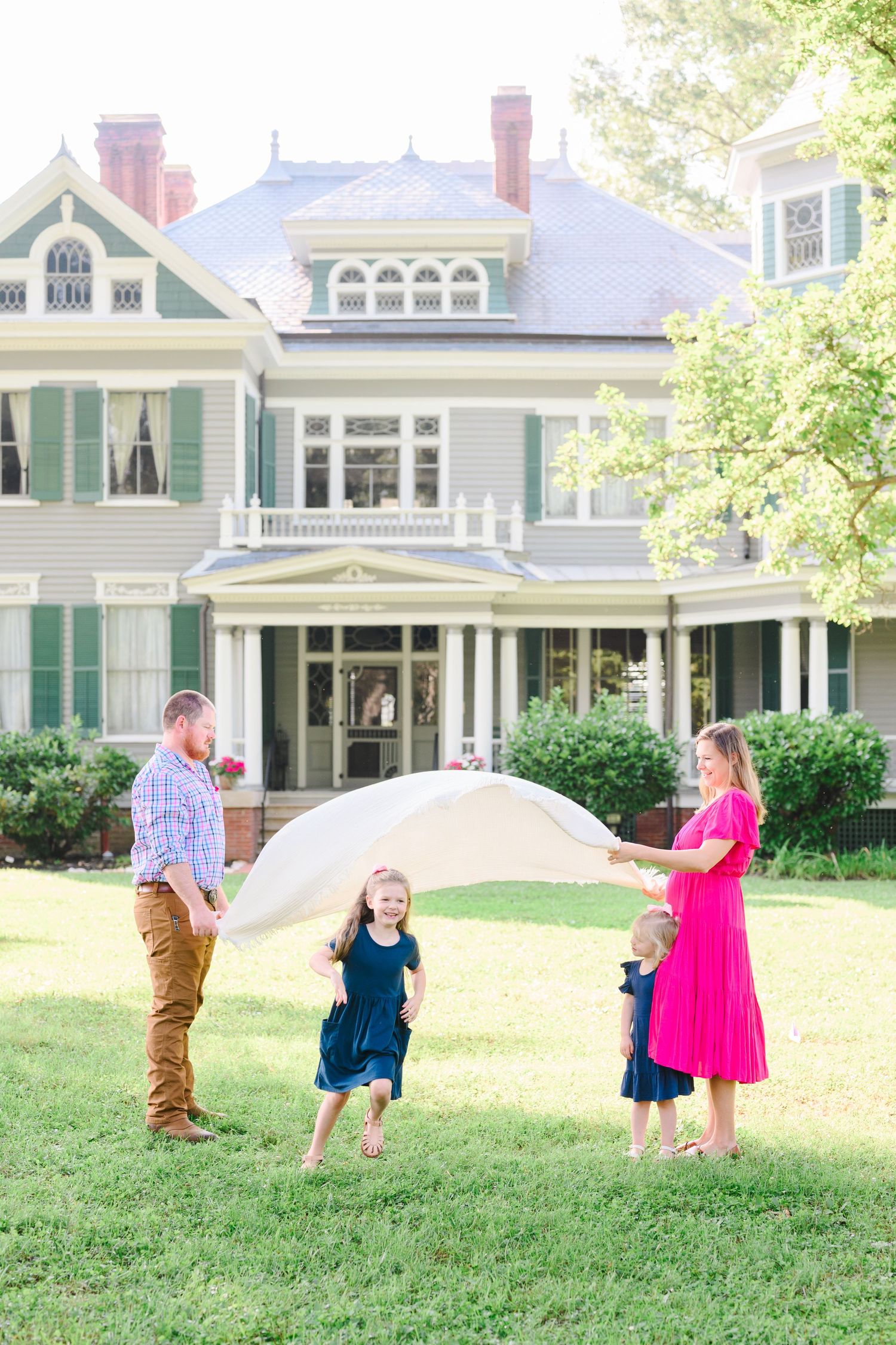 Timeless outdoor family portraits captured in Altavista, Virginia.
