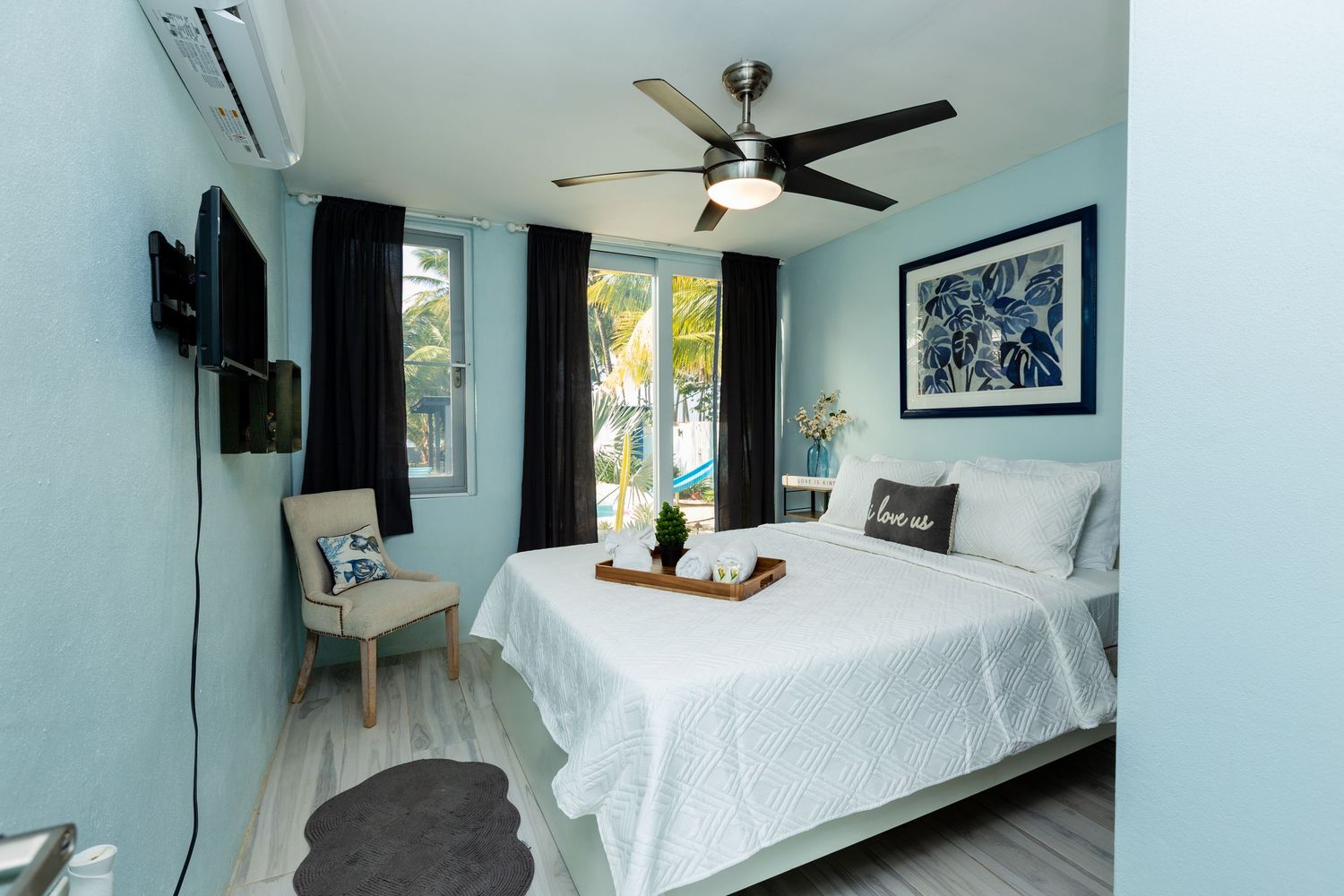 Bedroom. Beach house in Vega Baja, Puerto Rico.