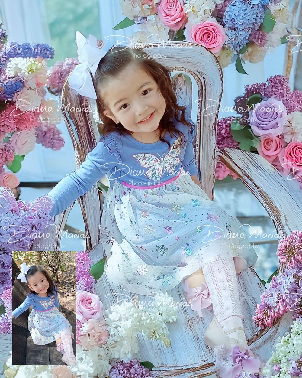 Fotomontaje digital avanzado de fantasía y retrato infantil temático con foto de celular. Fotografía artística para bebés en la CDMX