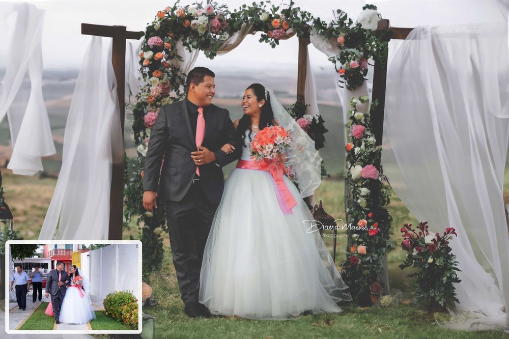 Fotomontaje artístico de boda con edición y retoque digital avanzado con estética realista.