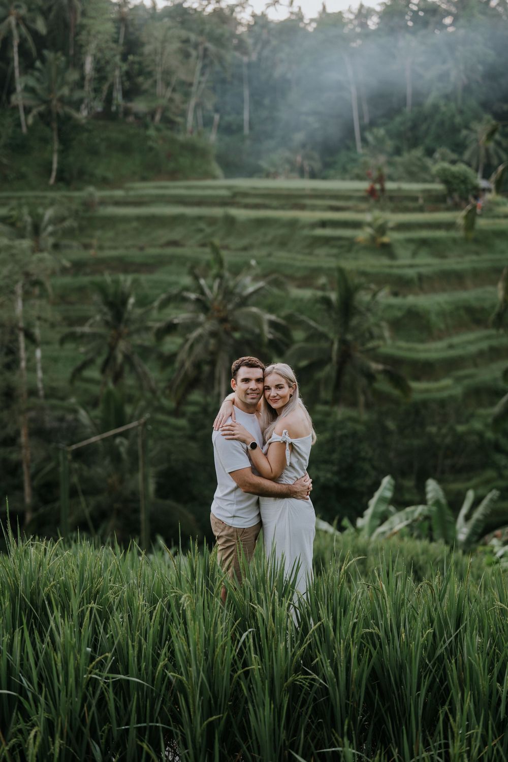 Maternity photoshoot in Ubud rice terraces