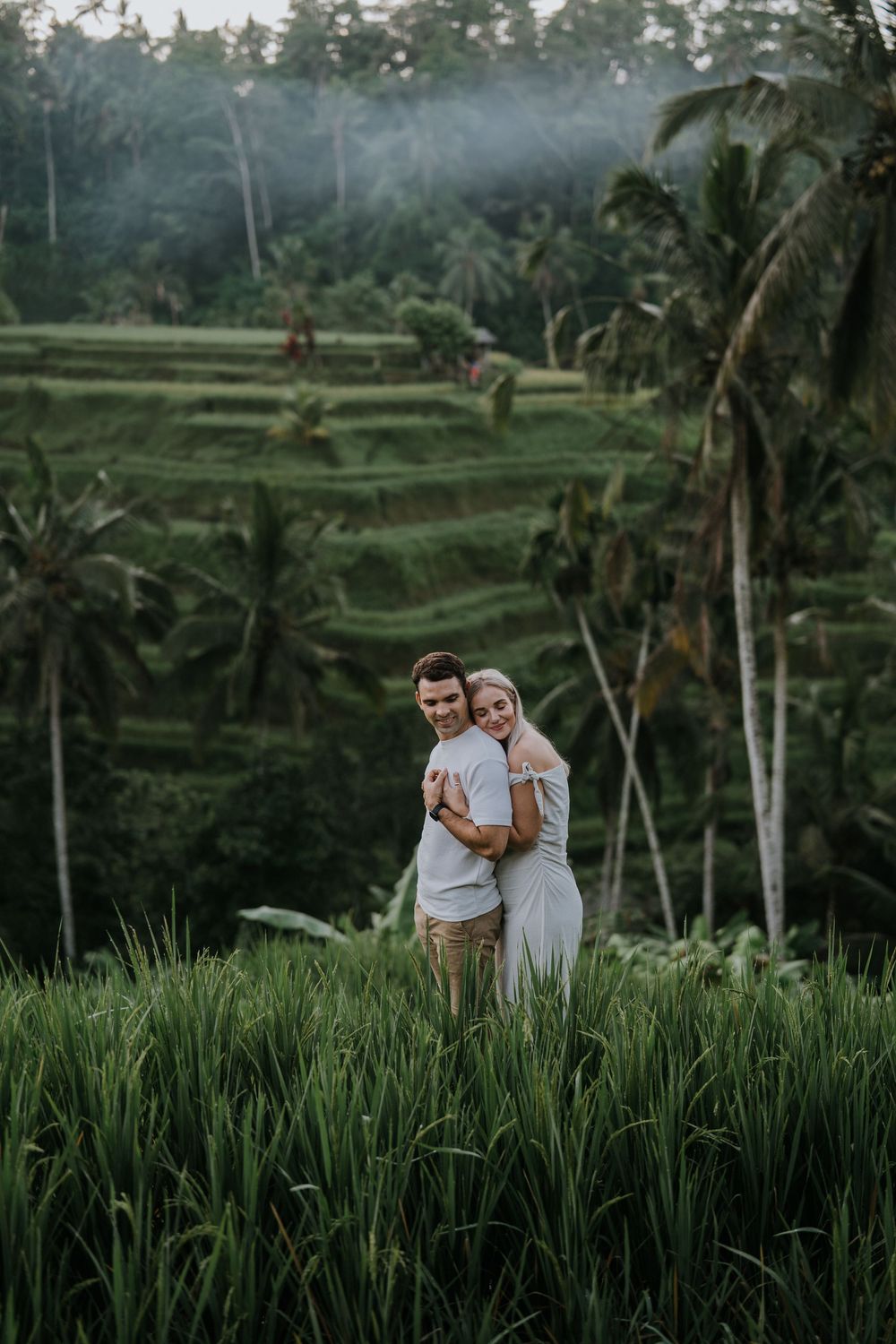 Maternity photoshoot in Ubud rice terraces