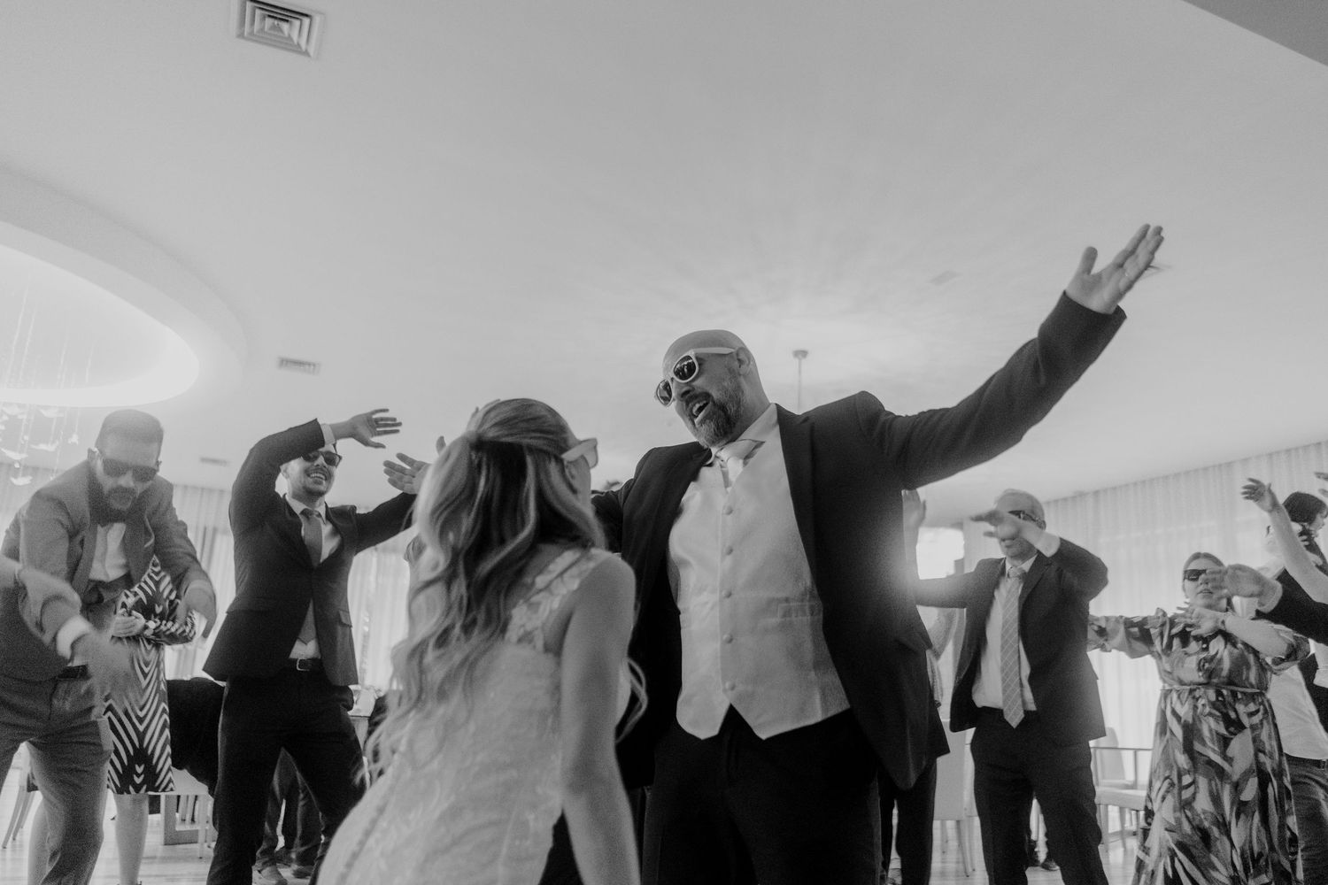 Casamento, felicidade e emoção.