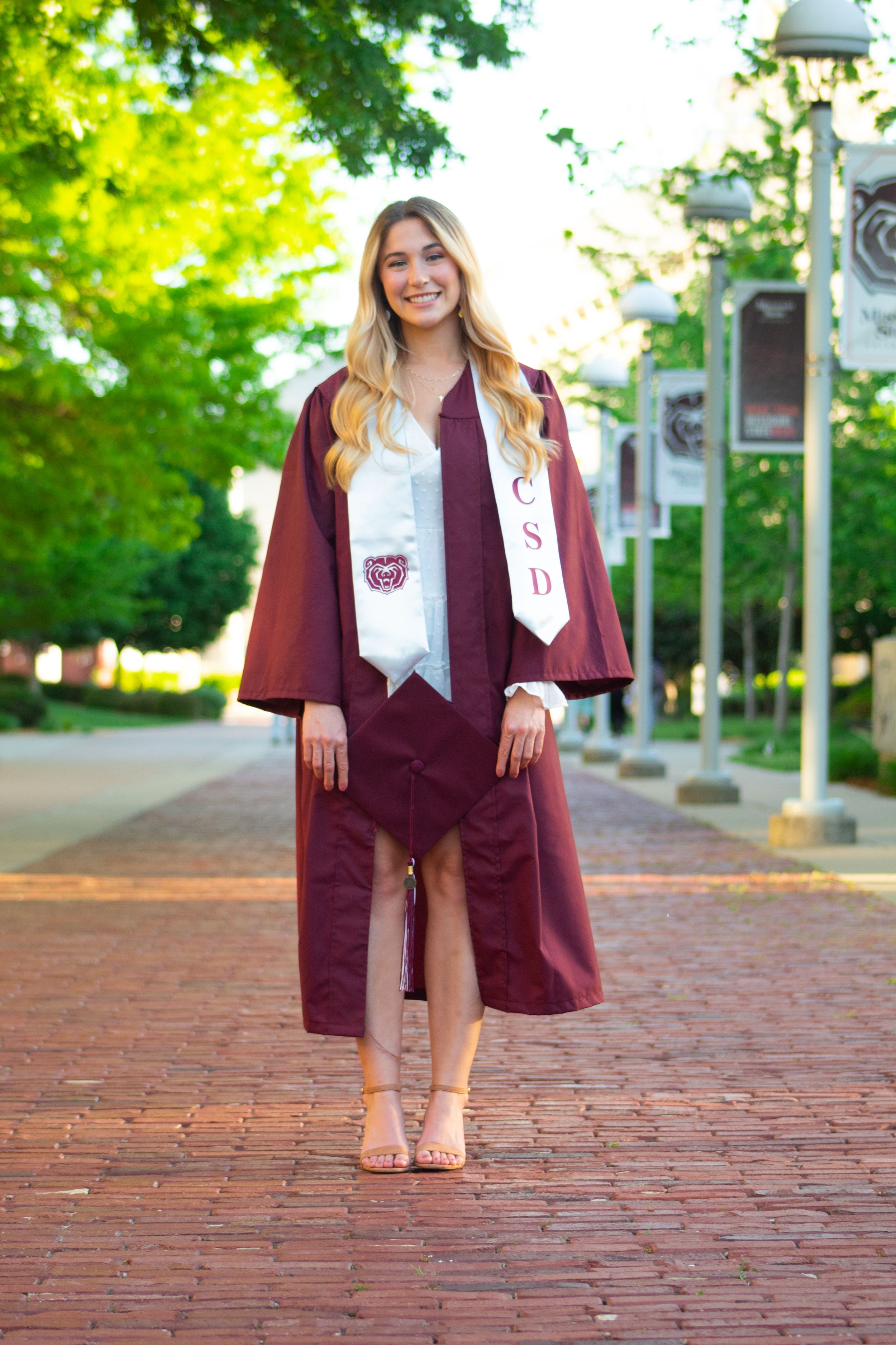 Missouri graduation photo woman
