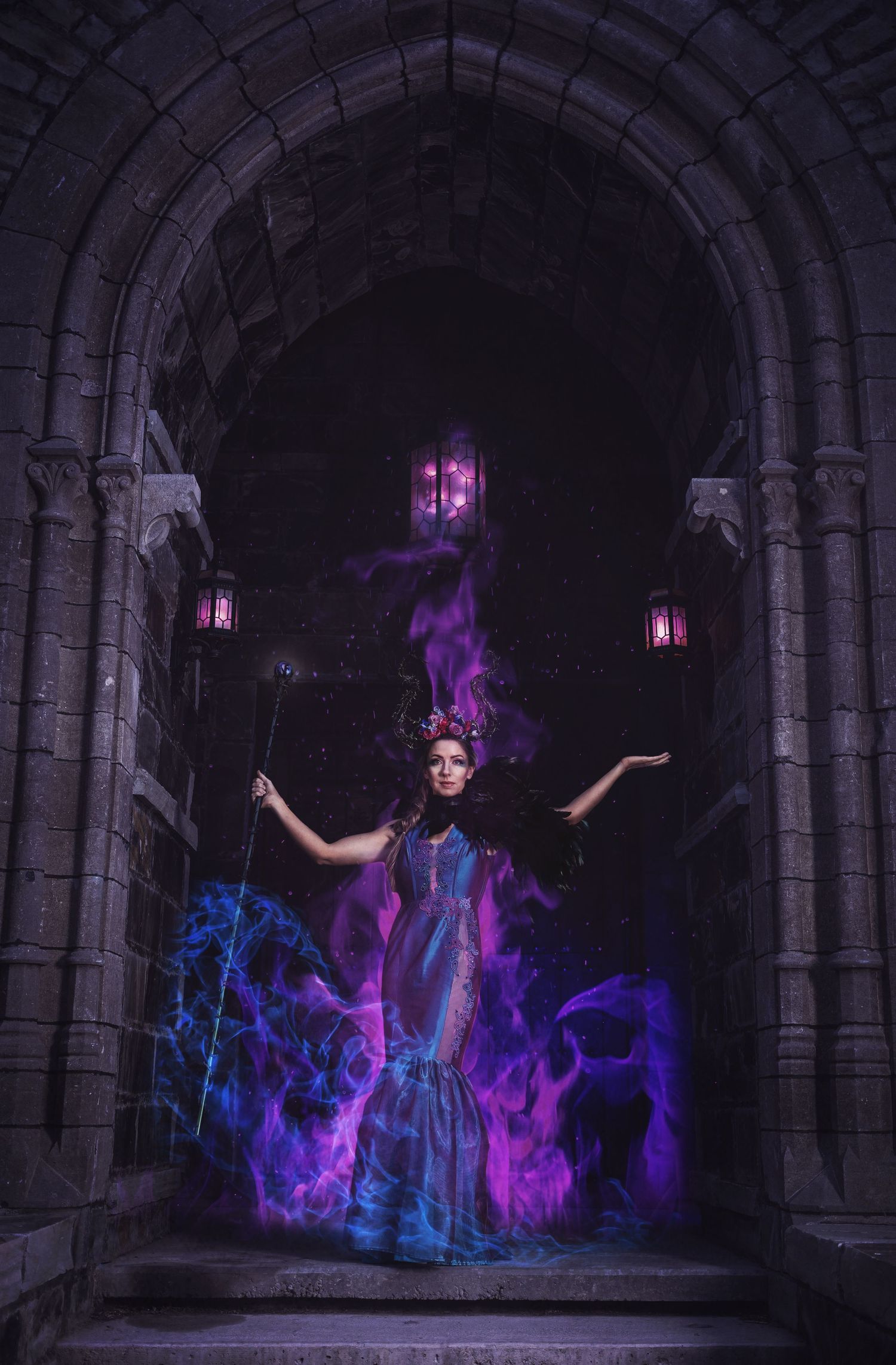 Evermore Park Pleasant Grove Utah fairytale villain photoshoot aurora maleficent