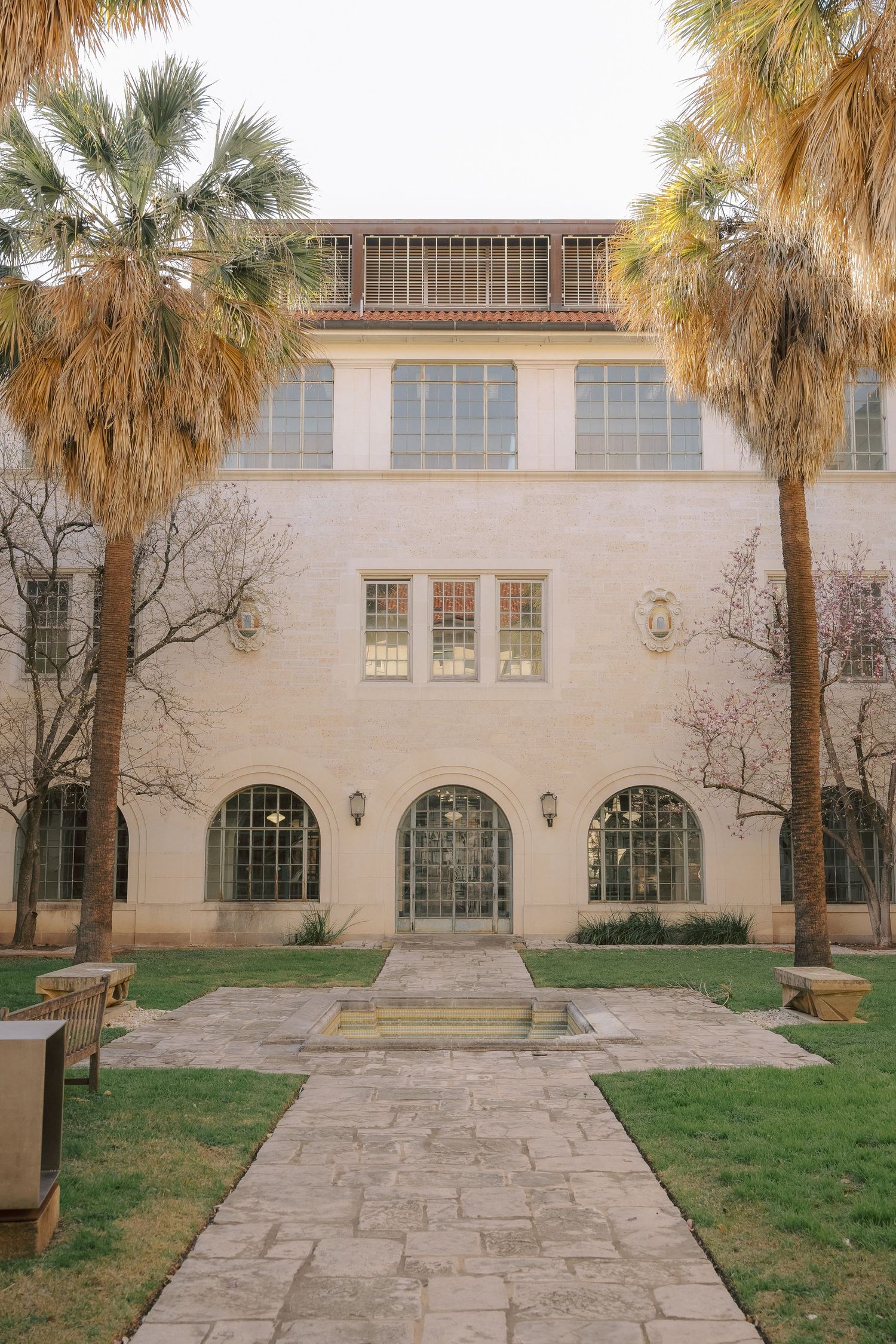 UT Campus School of Architecture Courtyard.
