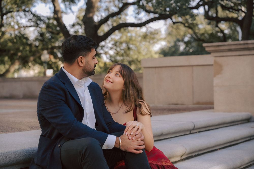 University of Texas at Austin engagement photography.
