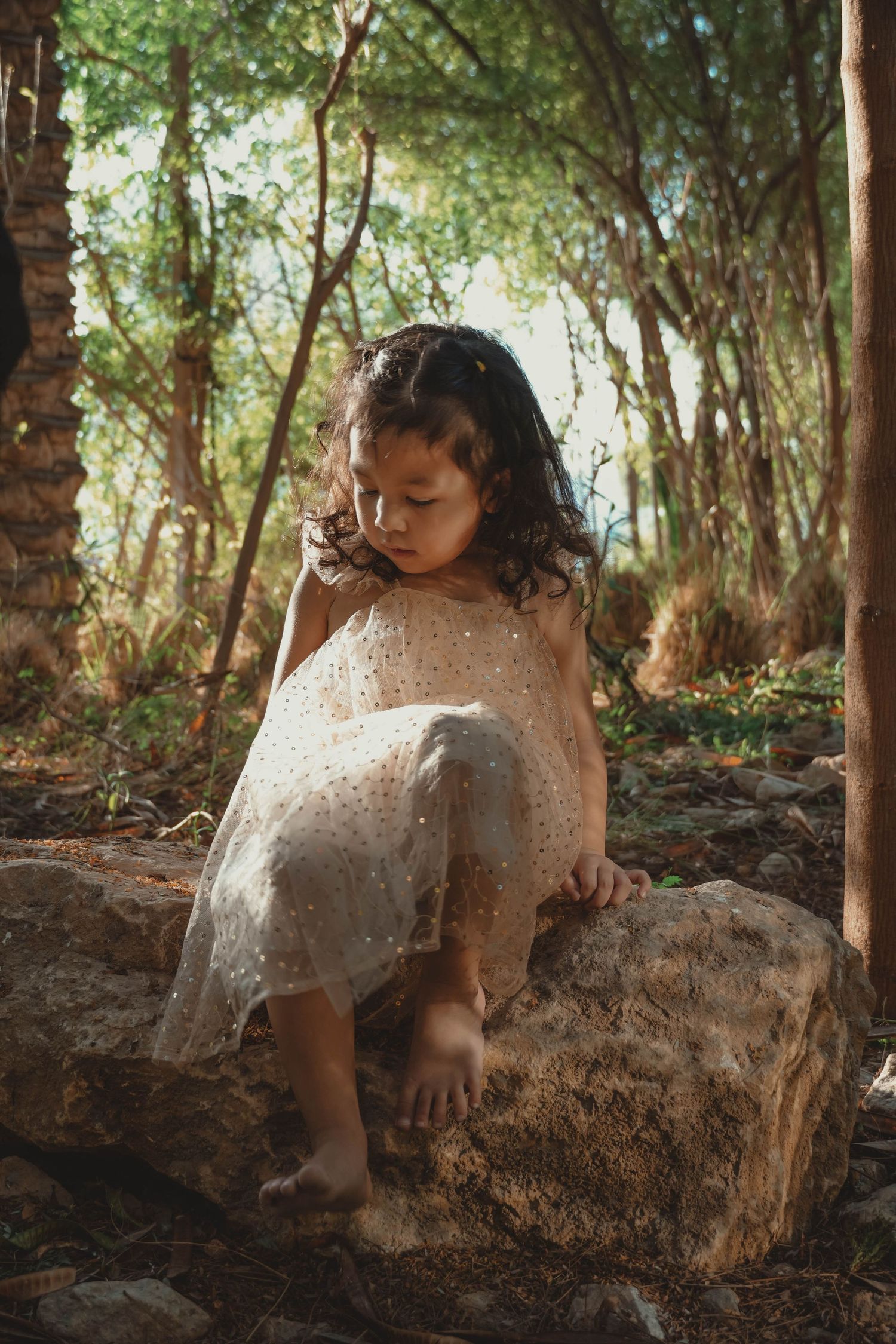 Emma as she looks down during her Birthday shoot.
