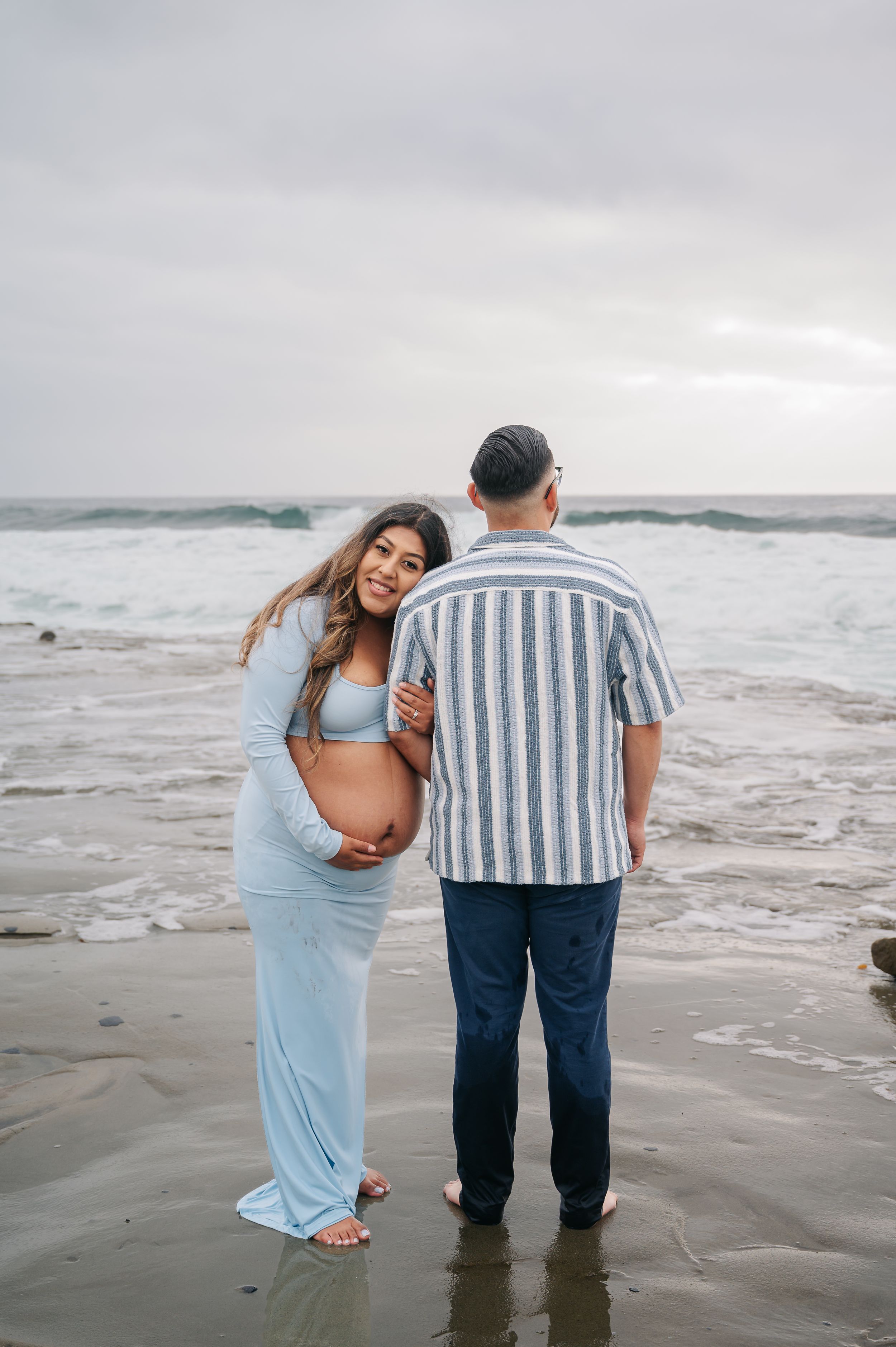 Maternity session the beach in La Jolla, San Diego CA