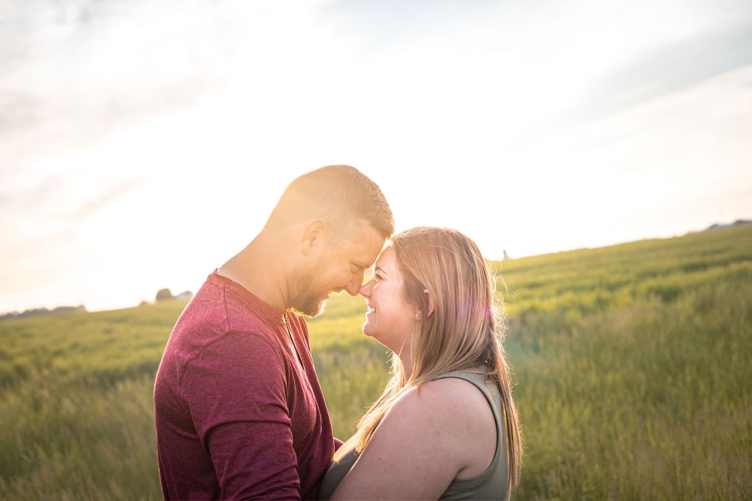 couple photo at sunset
