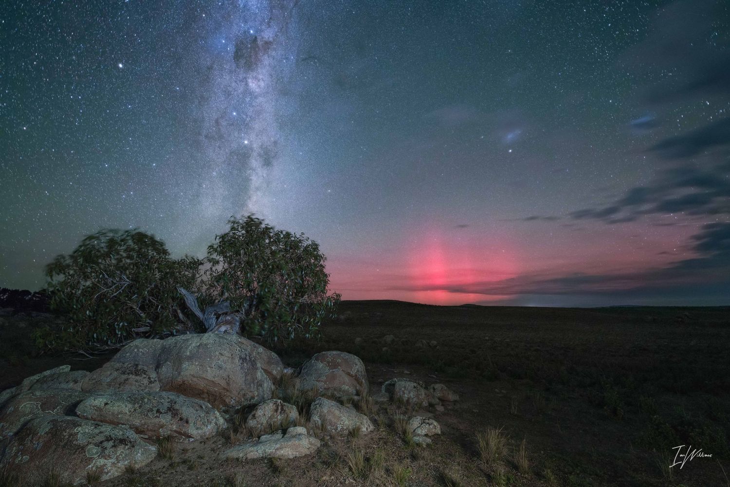 Aurora Australis, Snowy Mountains area