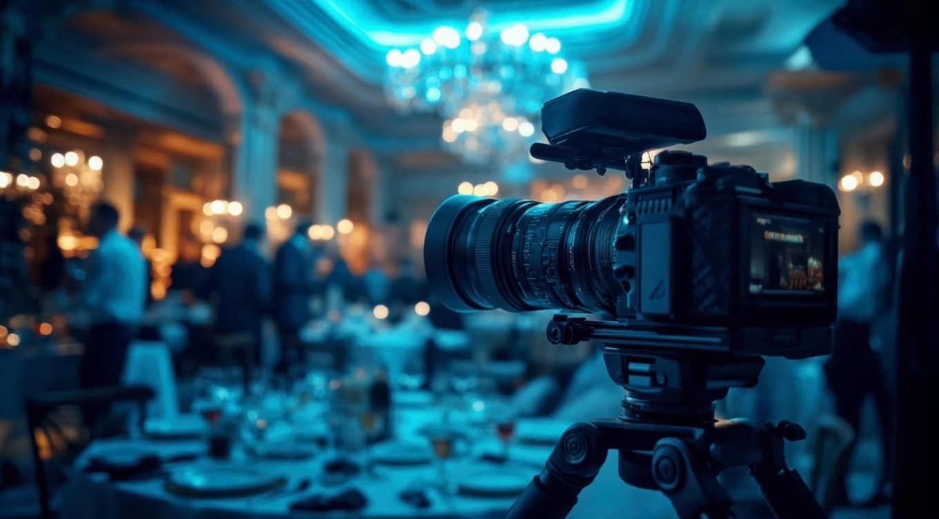 picture of event with people out of focus but camera on tripod