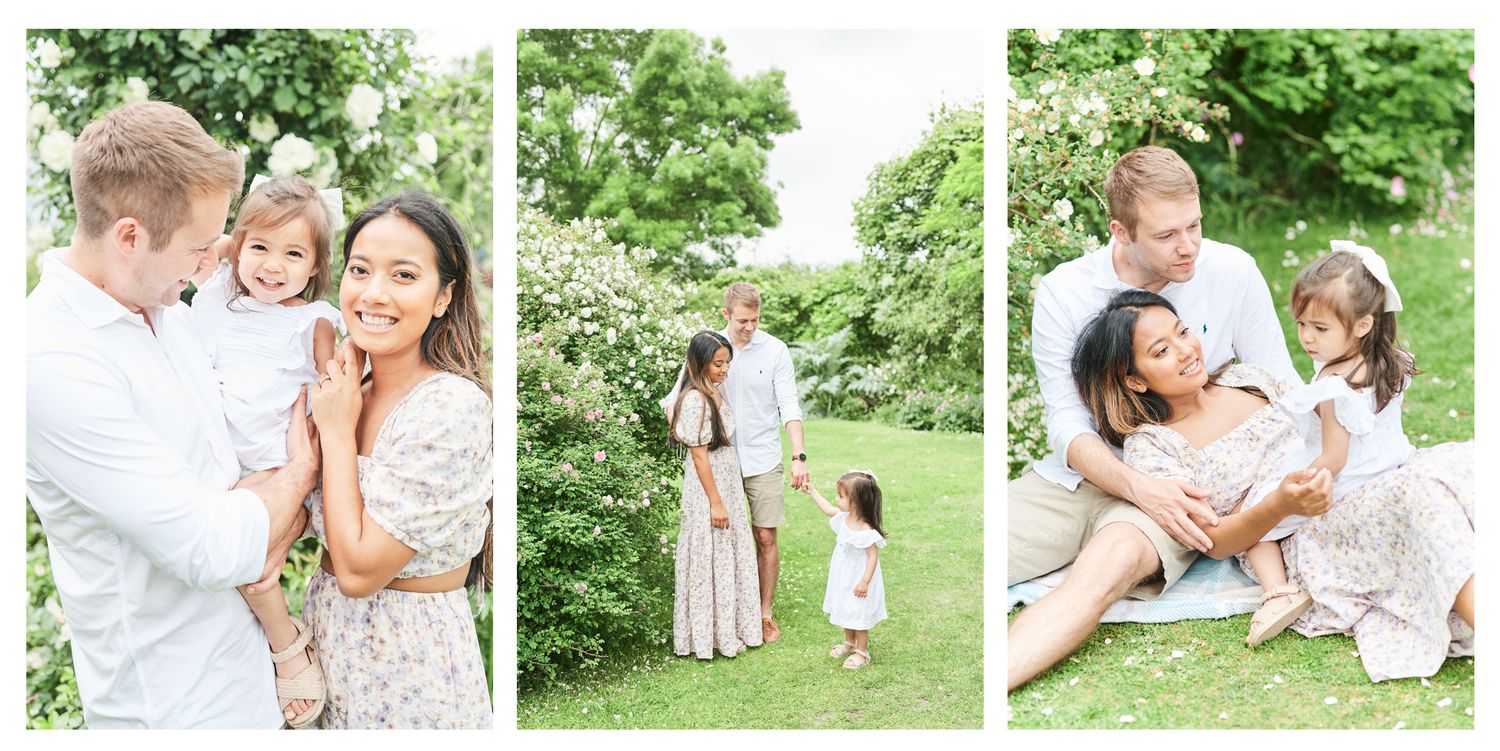 family photoshoot at Peter Beales rose garden in Norfolk. by Norwich's award winning family photographer Faye Amare