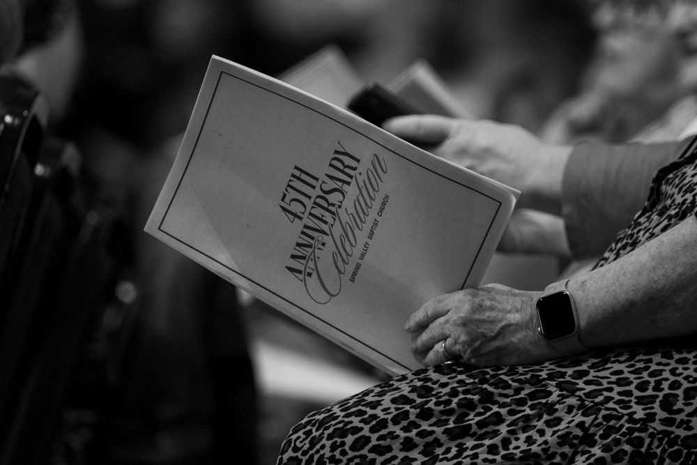 worship event pamphlet