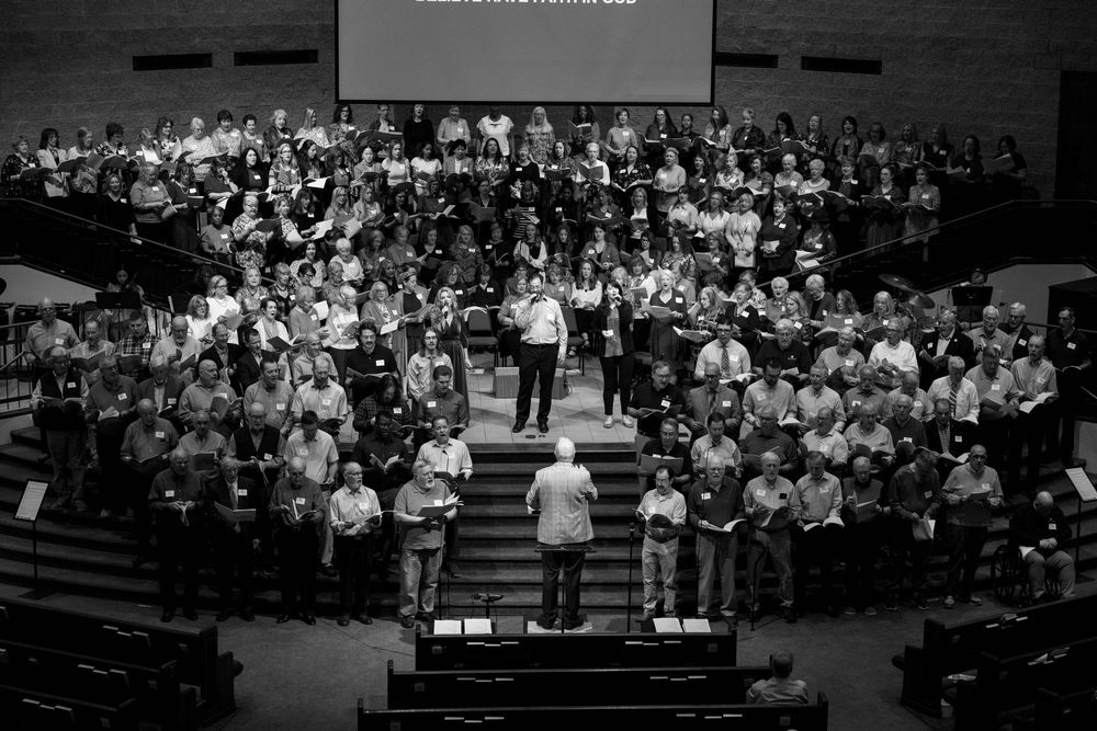 church choir singing